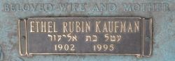 Mrs Ethel <I>Rubin</I> Kaufman 