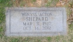 Winyss Renee <I>Acton</I> Shepard 