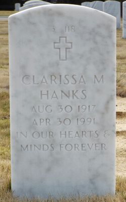 Clarissa Matilda <I>Wigginton Maxim</I> Hanks 
