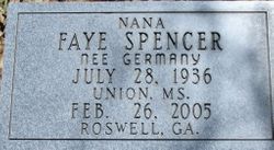 Norma Faye <I>Germany</I> Spencer 
