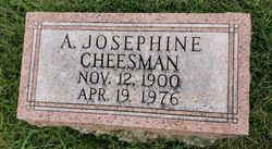 A. Josephine Cheesman 