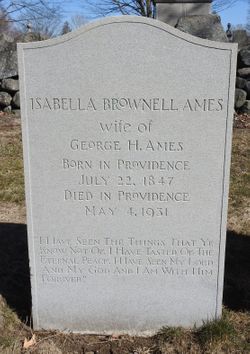 Isabella <I>Brownell</I> Ames 