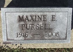 Maxine Elizabeth <I>Tucker</I> Pursell 