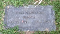 Edna Earl <I>Nicholson</I> Bonner 