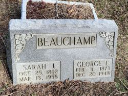 Sarah J <I>Williams</I> Beauchamp 