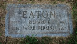 Sarah Abigail <I>Perkins</I> Eaton 