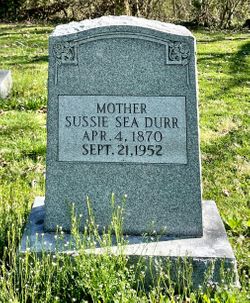 Susan Elizabeth “Sussie” <I>Sea</I> Durr 