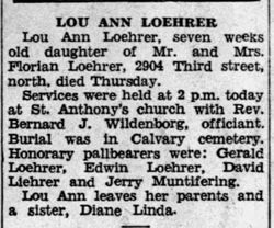 Lou Ann Mary Loehrer 