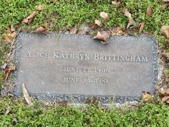 Alice Kathryn <I>Dennis</I> Brittingham 