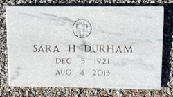 Sara <I>Hix</I> Durham 