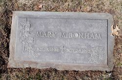 Mary M <I>Coll</I> Bonham 