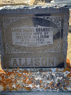 Annie Mabel <I>Brandon</I> Allison 