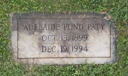 Martha Adelaide <I>Pund</I> Paty 