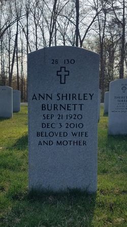 Ann Shirley <I>Shorten</I> Burnett 