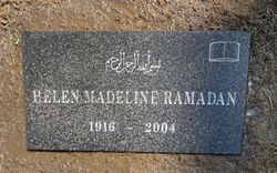Helen Madeline <I>Van Beek</I> Blackwell Ramadan 