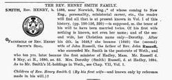 Rev Henry Smith 