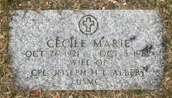 Cecile M <I>Maheux</I> Albert 