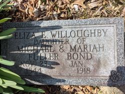 Eliza Elizabeth <I>Bond</I> Willoughby 