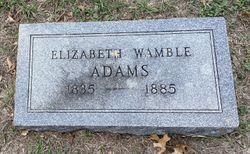 Elizabeth <I>Wamble</I> Adams 