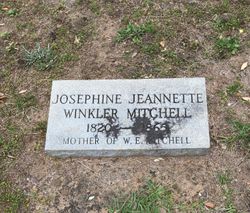 Josephine Jeannette <I>Winkler</I> Mitchell 