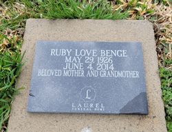 Ruby <I>Love</I> Benge 