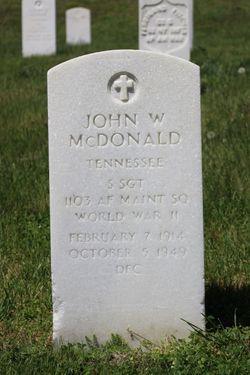 Sgt John W. McDonald 