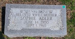 Sophie <I>Levin</I> Adler 
