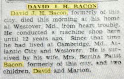 David J. H. Bacon Sr.