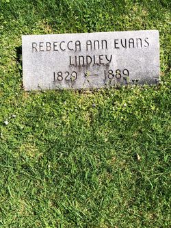 Rebecca Ann <I>Evans</I> Lindley 