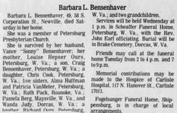 Barbara Lou <I>Ours</I> Bensenhaver 