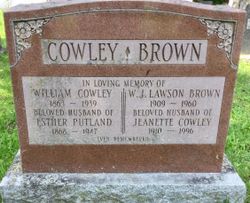 Jeanette <I>Cowley</I> Brown 