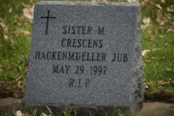 Sr M. Crescens “Maria Sylvia” Hackenmueller 