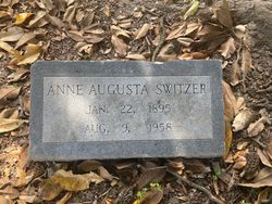 Anne Augusta <I>Simmons</I> Switzer 