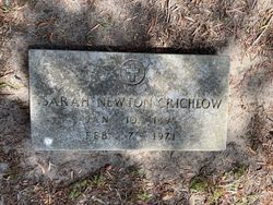 Sarah <I>Newton</I> Crichlow 