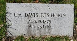 Ida <I>Davis</I> Ets Hokin 