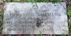 PVT Edward G Adams Jr.