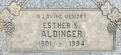 Esther Kathryn <I>Walter</I> Aldinger 