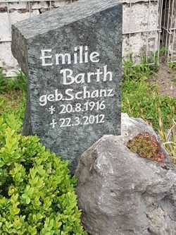 'Emilie' Ottilie <I>Schanz</I> Barth 
