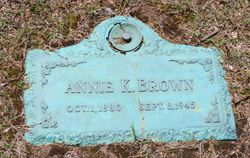 Annie Dorcas <I>Kearns</I> Brown 