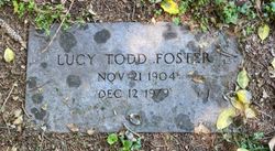 Lucy <I>Todd</I> Foster 