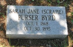 Sarah Jane “Scrapie” <I>Purser</I> Byrd 