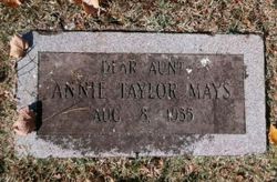 Annie <I>Taylor</I> Mays 