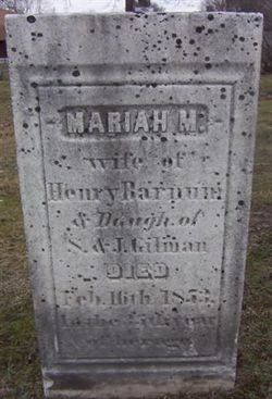 Mariah M. <I>Gilman</I> Barnum 