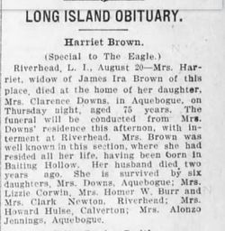 Harriet Newell <I>Horton</I> Brown 