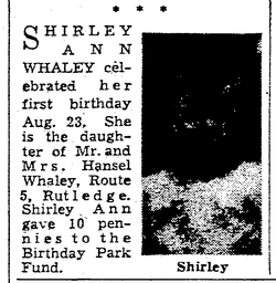 Shirley Ann Whaley 