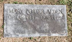 Mary Dixie <I>Porter</I> Alden 
