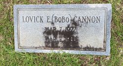 Lovick E. “BoBo” Cannon II