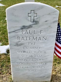 Pvt Paul F Bateman 