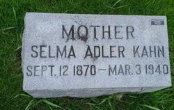 Selma <I>Adler</I> Kahn 