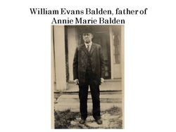 Williams Evans “W.E.” Balden 